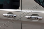Стальные накладки на ручки дверей (4 двери) Omsa Line Ford Transit 2014-2019