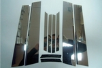Стальные накладки на стойки дверей JMT Honda Civic IX 2012-2019