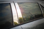 Стальные накладки на стойки дверей Omsa Line Mercedes-Benz ML-Class W164 2006-2011