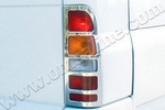Стальные накладки на задние фонари Omsa Line Ford Transit 2006-2013