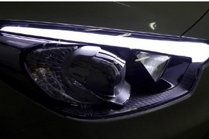 Светодиодные реснички в передние фары (два режима) SenseLight KIA Cerato 2013-2018 ― Auto-Clover