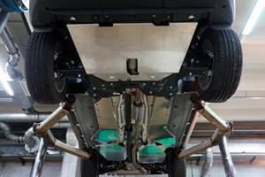 Защита днища (5 частей) алюминий 4 мм. АВС-Дизайн Jeep Renegade 2015-2019 ― Auto-Clover