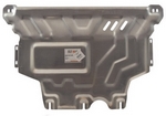 Защита картера двигателя и кпп алюминий 4 мм. ALFeco Audi A3 2013-2019