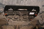Защита картера двигателя и кпп сталь 2 мм. ALFeco Honda Civic IX 2012-2019