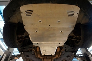 Защита картера двигателя, радиатора и кпп алюминий 4 мм. АВС-Дизайн Porsche Panamera 2010-2019 ― Auto-Clover