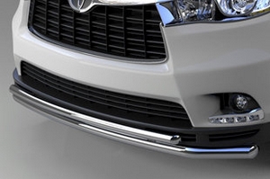 Защита переднего бампера двойная (d 60/42) Can Otomotiv Toyota Highlander 2014-2019 ― Auto-Clover