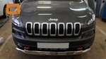 Защита переднего бампера двойная (d 76/60) Can Otomotiv Jeep Cherokee 2014-2019