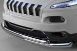 Защита переднего бампера двойная (d 76/60) Can Otomotiv Jeep Cherokee 2014-2019