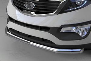 Защита переднего бампера одинарная (d 60) Can Otomotiv KIA Sportage 2010-2015 ― Auto-Clover