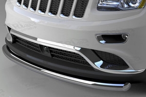 Защита переднего бампера одинарная (d 76) Can Otomotiv Jeep Grand Cherokee 2010-2019 ― Auto-Clover