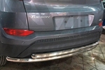 Защита заднего бампера двойная (d 60/60) Can Otomotiv Hyundai Tucson 2015-2019