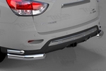 Защита заднего бампера уголки (d 76/42) Can Otomotiv Nissan Pathfinder 2014-2019