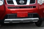 Защитная накладка на передний бампер OEM-Tuning Nissan X-Trail 2007-2014