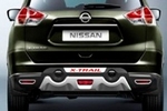 Защитная накладка на задний бампер (вариант 1) OEM-Tuning Nissan X-Trail 2014-2019