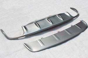 Защитные накладки на бампер стальные (Macan Turbo) OEM-Tuning Porsche Macan 2014-2019 ― Auto-Clover