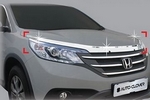 Дефлектор на капот хромированный Autoclover Honda CR-V IV 2012-2016