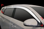 Дефлекторы на окна хромированные (6 элементов) Autoclover Hyundai Tucson 2015-2019