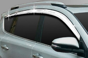 Дефлекторы на окна хромированные (6 элементов) Autoclover Toyota RAV4 2013-2019 ― Auto-Clover