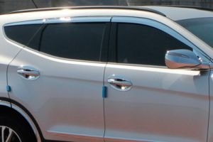 Дефлекторы на окна хромированные (6 элементов) Autoclover Hyundai Santa Fe 2012-2018 ― Auto-Clover