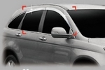Дефлекторы на окна хромированные Autoclover (4 части) Honda CR-V III 2007-2011