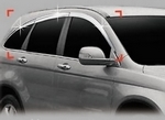 Дефлекторы на окна хромированные Autoclover (6 частей) Honda CR-V III 2007-2011