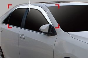Дефлекторы на окна хромированные Autoclover Toyota Camry 2011-2017 ― Auto-Clover