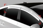 Дефлекторы на окна хромированные Autoclover Toyota Prius 2009-2019