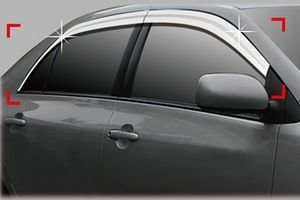 Дефлекторы на окна хромированные Autoclover Toyota Corolla 2007-2013 ― Auto-Clover
