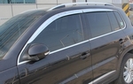 Дефлекторы на окна хромированные Autoclover Volkswagen Tiguan I 2008-2016