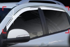 Дефлекторы на окна хромированные Autoclover SsangYong Actyon New 2011-2012 ― Auto-Clover