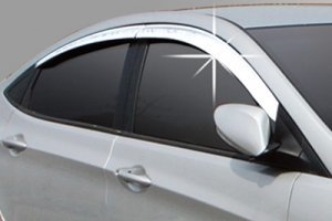 Дефлекторы на окна хромированные Autoclover Hyundai Solaris 2011-2017 ― Auto-Clover