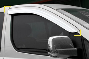 Дефлекторы на окна хромированные Kyoungdong Hyundai Grand Starex (H-1) 2007-2019 ― Auto-Clover