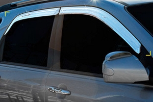 Дефлекторы на окна хромированные Kyoungdong KIA Sportage 2004-2009 ― Auto-Clover