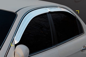 Дефлекторы на окна хромированные Kyoungdong Hyundai Sonata 2001-2005 ТагАЗ ― Auto-Clover