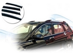 Дефлекторы на окна с хромированным молдингом OEM-Tuning Subaru Forester 2013-2019