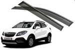 Дефлекторы на окна с хромированным молдингом OEM-Tuning Opel Mokka 2012-2019