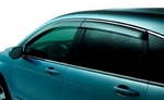Дефлекторы на окна с хромированным стальным молдингом Pradar Toyota Land Cruiser 200 2007-2019