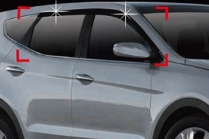 Дефлекторы на окна тонированные (4 элемента) Autoclover Hyundai Santa Fe 2012-2018 ― Auto-Clover