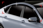 Дефлекторы на окна тонированные Autoclover Hyundai Genesis 2008-2019