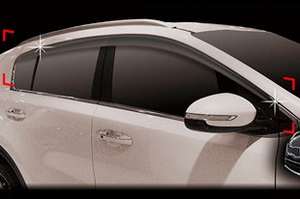 Дефлекторы на окна тонированные Autoclover KIA Sportage 2016-2019 ― Auto-Clover