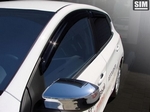 Дефлекторы на окна тонированные SIM Nissan Tiida 2015-2019