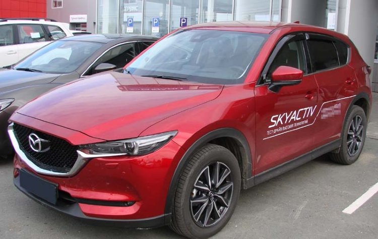 Дефлекторы на окна тонированные SIM Mazda CX-5 2017-2019 no.5039