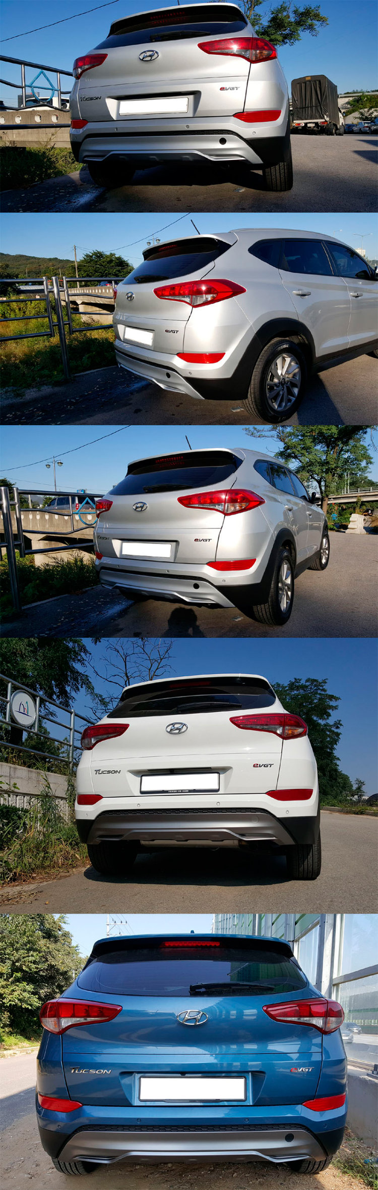 Диффузор заднего бампера Hannah Hyundai Tucson 2015-2019 no.13044