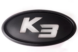 Эмблема с светодиодной подсветкой K3 черная Change Up KIA Cerato 2013-2018 ― Auto-Clover