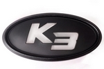 Эмблема с светодиодной подсветкой K3 черная Change Up KIA Cerato 2013-2018