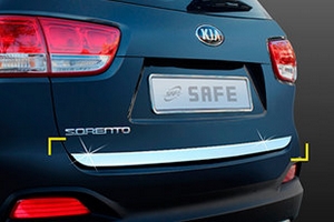Хромированная накладка на кромку багажника Kyoungdong KIA Sorento Prime 2015-2019 ― Auto-Clover