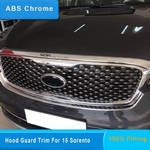 Хромированная накладка на кромку капота OEM-Tuning KIA Sorento Prime 2015-2019