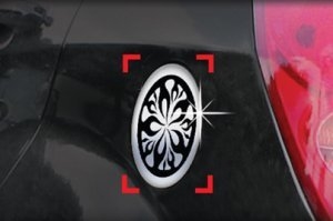 Хромированная накладка на лючок бензобака Autoclover SsangYong Actyon New 2011-2012 ― Auto-Clover