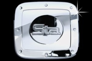 Хромированная накладка на лючок бензобака (вариант 1) Autoclover Hyundai Grand Starex (H-1) 2007-2019 ― Auto-Clover