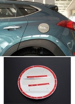 Хромированная накладка на лючок бензобака (вариант 1) OEM-Tuning Hyundai Tucson 2015-2019